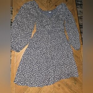 Old Navy Blue and White Bishop Sleeve Sundress